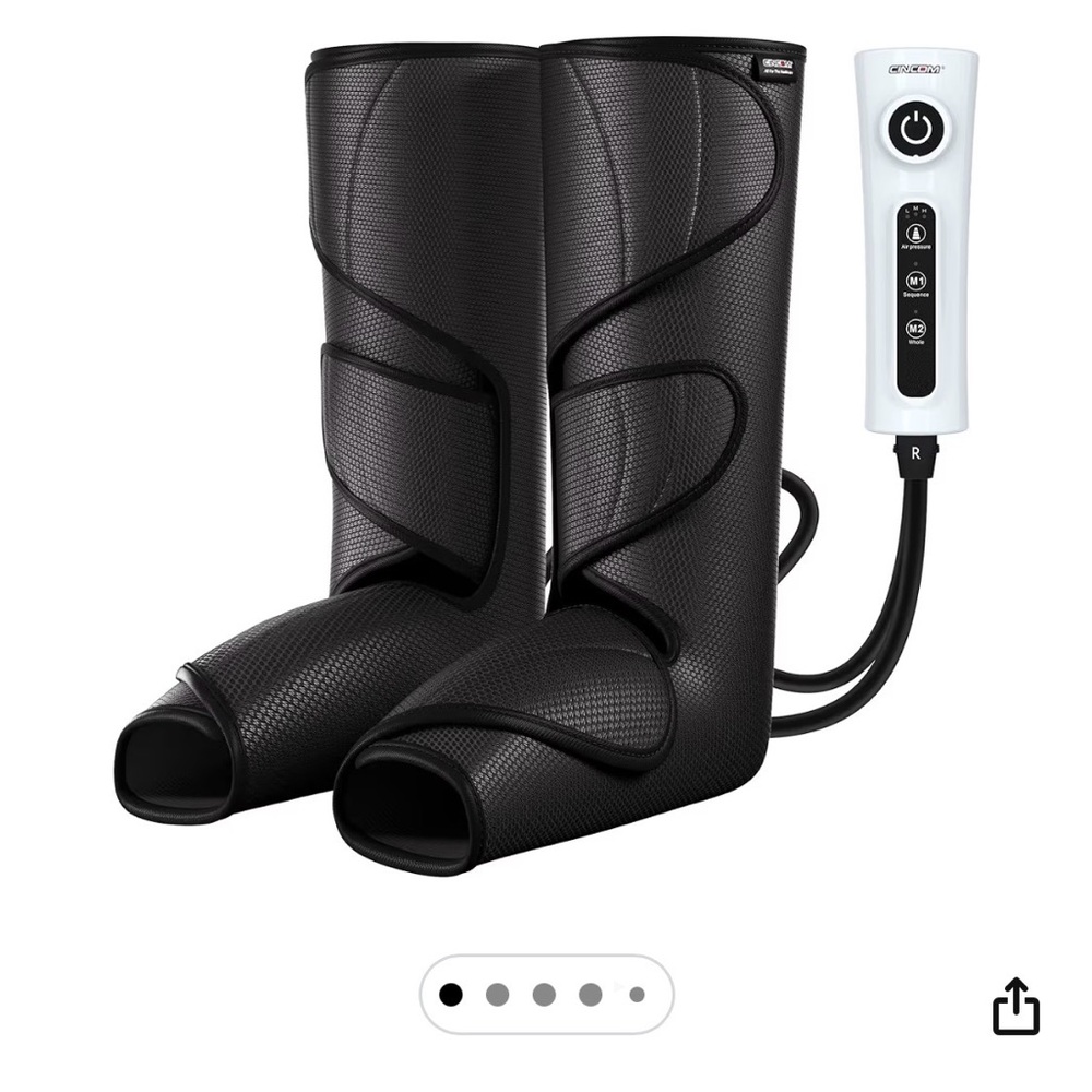 Cincom Black Leg compression /Massager with Remote Control. New without box!